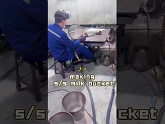 processo de fabricação de baldes de leite