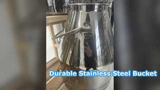 Balde de ordenha de aço inoxidável 20-98L de qualidade alimentar