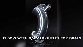 Cotovelo Sanitário com Porta de Válvula de Drenagem