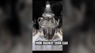 Lata de transporte de leite selada em aço inoxidável/balde de leite