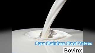 Válvulas de aço inoxidável Bovinx para pureza