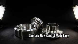 Válvula borboleta de braçadeira higiênica para indústria farmacêutica