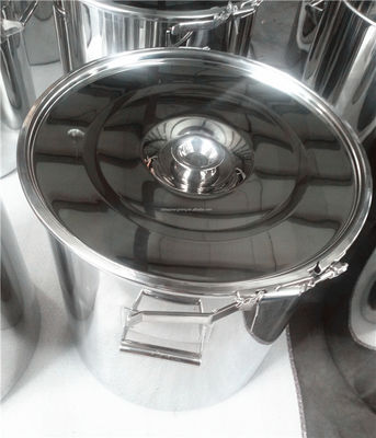 Bom preço. Garrafa de silicone tambor de aço inoxidável tipo barril 100L com pinça on-line