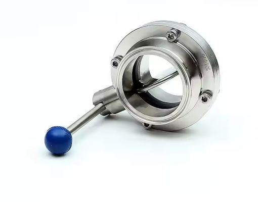 Bom preço. Alto desempenho sanitário de aço inoxidável válvulas borboleta Grampos de baixa temperatura SEAT padrão alimentar on-line