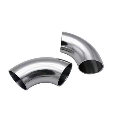 Bom preço. Fittings de ligação de tubos de soldadura sanitários de aço inoxidável 304 com cotovelo de 90 graus on-line